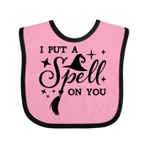 Inktastic I Put a Spell on You Halloween Magic Boys or Girls Baby Bib