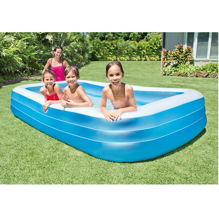 Tilstand Person med ansvar for sportsspil partikel Intex Inflatable Swim Center Family Lounge Pool, 120" x 72" x 22" - Colors  may vary. - Walmart.com