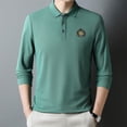 thumbnail image 5 of Men's Autumn Polo Embroidered Crown Long Sleeve T-shirt, 5 of 11
