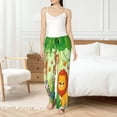 thumbnail image 4 of Vsdgher African Animals in the Jungle Women’s Womens Pajama Pants, Lounge Wide Leg PantsLounge Pants,Sleep Bottoms, Lounge for Women-Small, 4 of 6