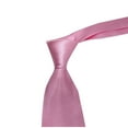 thumbnail image 2 of LYEAA Men's Ties for Shirts Satin Solid Self Tie Neckties Business Formal Men Neck Tie Party Wedding Prom Club Suit Neckwear Pink, 2 of 2