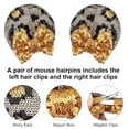 thumbnail image 4 of 8pcs Sequin Ears Hair Clips,Glitter Hair Bows Cute Ears Hair Clips Barrettes for Women Girls Hair Accessories for Costume Party Favor Halloween Christmas Decoration, 4 of 6