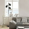 thumbnail image 3 of Novogratz x Globe Electric 67" 3-Light Matte Black Track Tree Lamp Matte Brass Accents, 3 of 6