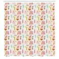 thumbnail image 3 of Ambesonne Bunny Shower Curtain, Colorful Rabbits Pink Hearts, 69"Wx70"L, Multicolor, 3 of 3