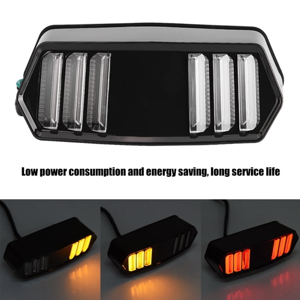 Luz trasera, luz LED de freno y giro para motocicleta, luz trasera LED, luz de señal de giro LED de alta capacidad
