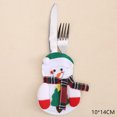 thumbnail image 1 of Tableware Fork Knife Holder Bag Navidad 2021 Noel Christmas Decorations for Home Dinner Table Decor New Year 2022 Christmas Gift, 1 of 5