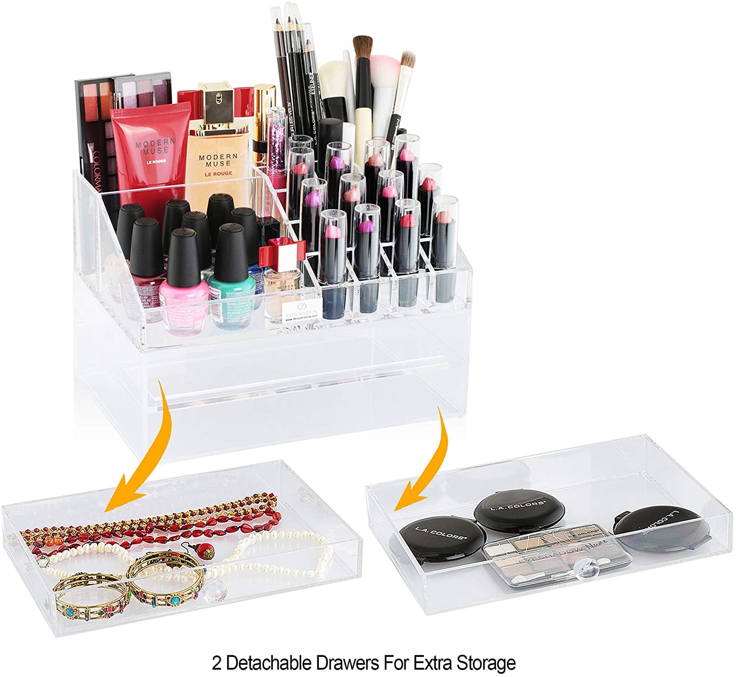 Deluxe Acrylic Cosmetic Makeup Drawer Organizers • 5633 Beauty