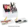 thumbnail image 5 of Decozen Makeup Organizer – Gifts for Mom on Mother’s Day or Birthday – Vanity Storage with 20 Slots and 2 Drawers for Brushes, Nail Polish, Lipstick, Perfume, and Jewelry, 5 of 7