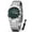 Green, variant on Business Men's Stainless Steel Waterproof Luminous Quartz Watches with Dual Calendar Display