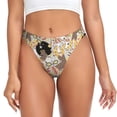 thumbnail image 1 of Fotbe Groovy Disco Tanga Sin Costuras para Mujer con Estampado – Panties Invisibles, Transpirables y Cómodos para Uso Diario-Medium, 1 of 6