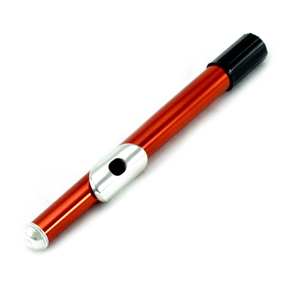 Sky C Flute with Lightweight Case, Cleaning Rod, Cloth, Joint Grease and Screw Driver - Red/Silver Closed Hole