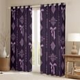 thumbnail image 2 of Feelyou Bow-tie Black Out Curtains, Bohemian Western Aztec Curtains Pack of 2 (42x63 Each), 2 of 6