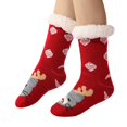 thumbnail image 3 of CYSFASHION Womens Socks Fuzzy Cozy Crew Impact Womens Fall Fashion 2025 Soft Christmas Gifts Compression Socks Red, 3 of 9