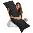 thumbnail image 1 of Body Pillow Utopia Bedding - Almohada de cuerpo completo para adultos, color negro, 1 of 7