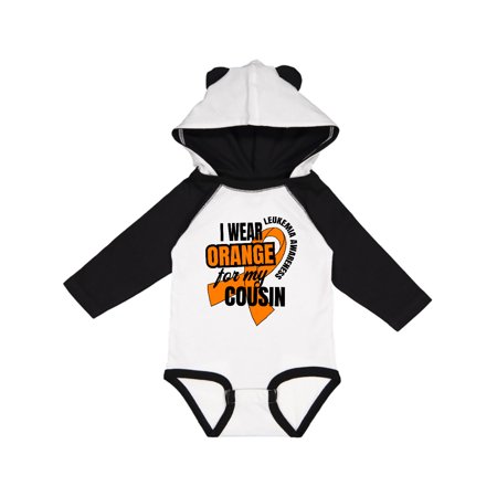 

Inktastic I Wear Orange For My Cousin Leukemia Awareness Gift Baby Boy or Baby Girl Long Sleeve Bodysuit