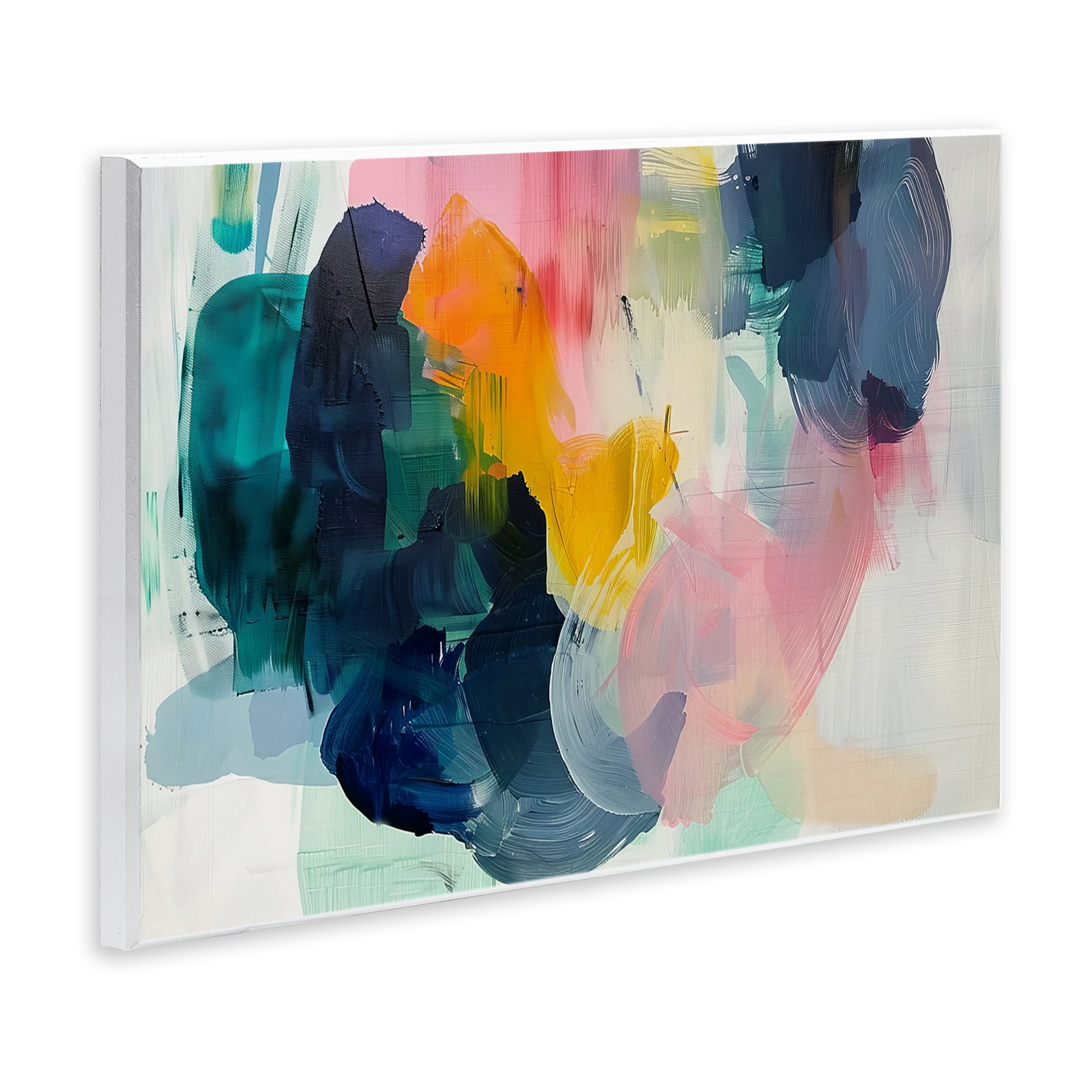 Stupell Industries Bold Paint Strokes Abstract Painting Unframed Art Print Wall Art, 19 x 13