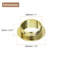 thumbnail image 2 of Uxcell 6Pack 25mm Cable Hole Cover ABS Office Desk Cable Wire Cord Grommet, Gold, 2 of 6