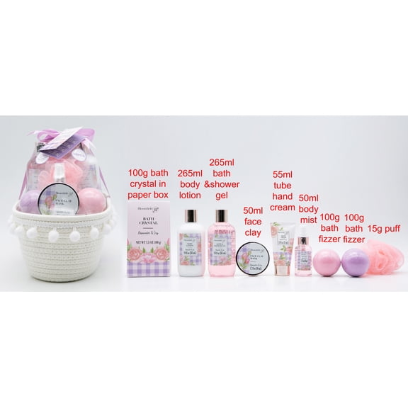 bloomfield body care set, women, adult, 10 piece