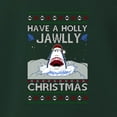 thumbnail image 3 of Wild Bobby Have a Holly Jawlly Christmas, Cute Shark Christmas Sweater | Holiday Unisex Boys Girls Crewneck Graphic Sweatshirt, 3 of 5
