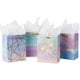 thumbnail image 1 of Bolsas de regalo de tamaño mediano - Bolsa de regalo con patrón de mármol colorido con papel de seda para compras, fiestas, bodas, baby showers, manualidades - Paquete de 4 - 7" x 4" x 9" JAMW Sencillez, 1 of 5