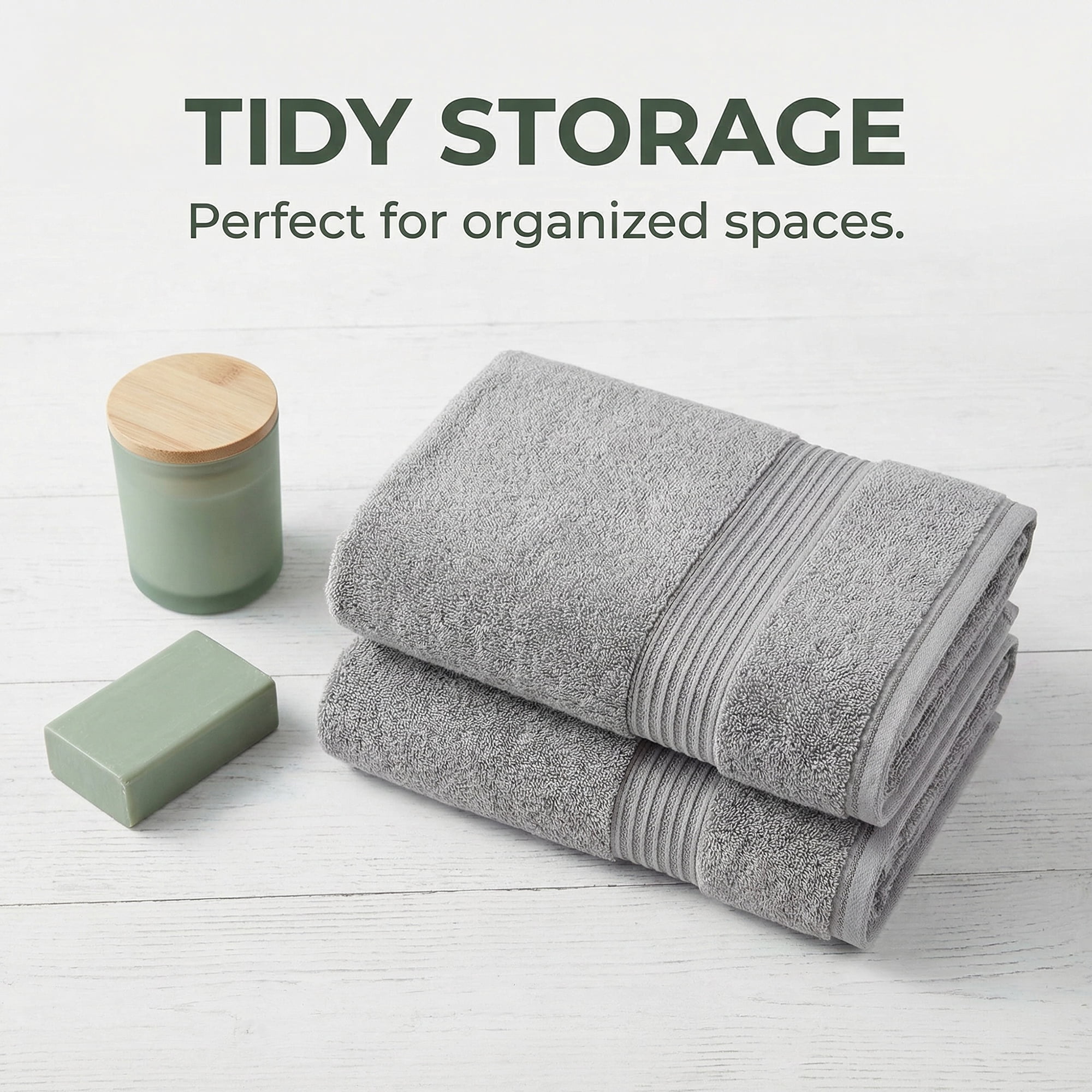 Unique Bargains Striped Cotton Soft Absorbent Quick Dry Hand Towels Grey 2pcs 29" x 13"