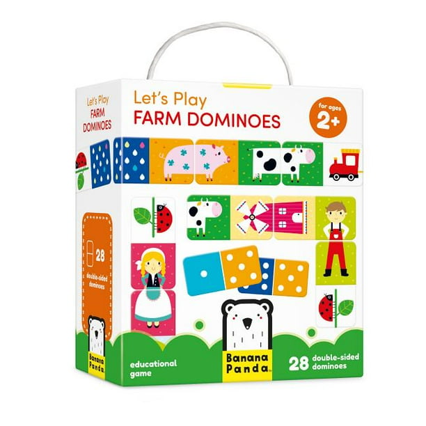 Banana Panda Let S Play Farm Dominoes Classic Kids Game For Ages 2 Years Up Multicolor Walmart Com Walmart Com