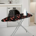 thumbnail image 2 of Kuiaobaty Ironing Board Cover Table Top Home Decoration Non Stick Scorch and Stain Resistant Iron Dust Cover Standard Size 15 x 54 Inch Home Decor, Cherry Black Pattern, 2 of 5