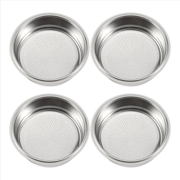 4X Filtro de Café, Canasta de de Filtro de Café de Acero Inoxidable de 51 Mm, Filtros de Cafetera Sin PresióN, Accesorio de MáQuina de Café A