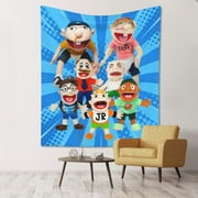 Puppets SML Jeffy Tapestry Decor Luxury Wall Hanging Tapestries For Bedroom Living Room Dormitory Mural Blanket 60x51in