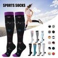 thumbnail image 2 of Compression Socks Premium Stylish Breathable Anti-friction Stockings For Running Sports Hiking New24, 2 of 5