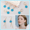 thumbnail image 5 of 12Pcs 12 Constellations Alloy Enamel Charms Locking Stitch Makers with Golden 304 Stainless Steel Leverback Earring Findings Dodger Blue for DIY, 5 of 6