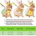 thumbnail image 3 of Pet Rabbit Bunny Dress Bunny Easter Costume with Leash Hat Mini Bag Harness Leash Small Animals Accessory for Rabbit Hedgehog Ferret Guinea Pigs Piggies Squirrel, 3 of 7