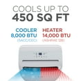 thumbnail image 2 of Black & Decker Portable Air Conditioner With Heat, 10,000 BTU, White, 2 of 7