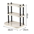thumbnail image 4 of Shoreew Storage Rack 3 Tiers Great Load Bearing Bathroom Counter Organizer Kitchen Mug Storage Dresser Vanity Tray Cosmetics Skincare Perfume Kitchen Spice Shelf, 4 of 6