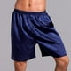 thumbnail image 4 of Pantalones tipo bóxer de seda satinada de cinco colores lisos, informales, holgados, para playa, para verano, pantalones de pijama finos y lisos para hombre, 4 of 4
