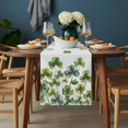 thumbnail image 2 of St. Patrick's Day Table Runner - 48 Inch Long, Kitchen Dining Table Runner Dresser Scarves, Lucky Shamrock Spring Botanical Farmhouse Decor for Coffee Tables Wedding Party Banquet, 2 of 8