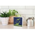 thumbnail image 4 of Rawr! Dinosaurs Blue Geometric 5 x 5 Wood Tabletop Sign Plaque, 4 of 4