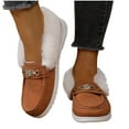 thumbnail image 4 of Dasayo Ski Womens Booties Ankle Snow Orange Furry Bow Non Slip Winter Booties Womans Shoes 37, 4 of 7