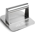 thumbnail image 1 of HULISEN Presse à Burger en Acier Inoxydable, Presse-Burger Ronde de 5,5 Pouces, Trousse d'Accessoires Professionnelle pour Plaque de Cuisson, Presse-Gril Parfaite pour la Cuisson sur Plaque et Gril Plats (Carré), 1 of 8