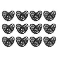 thumbnail image 1 of Unique Bargains 20Pcs Heart Shaped Rattan Ball Vase Filler Natural Rattan for Wedding Home Decoration Black 2 in, 1 of 5