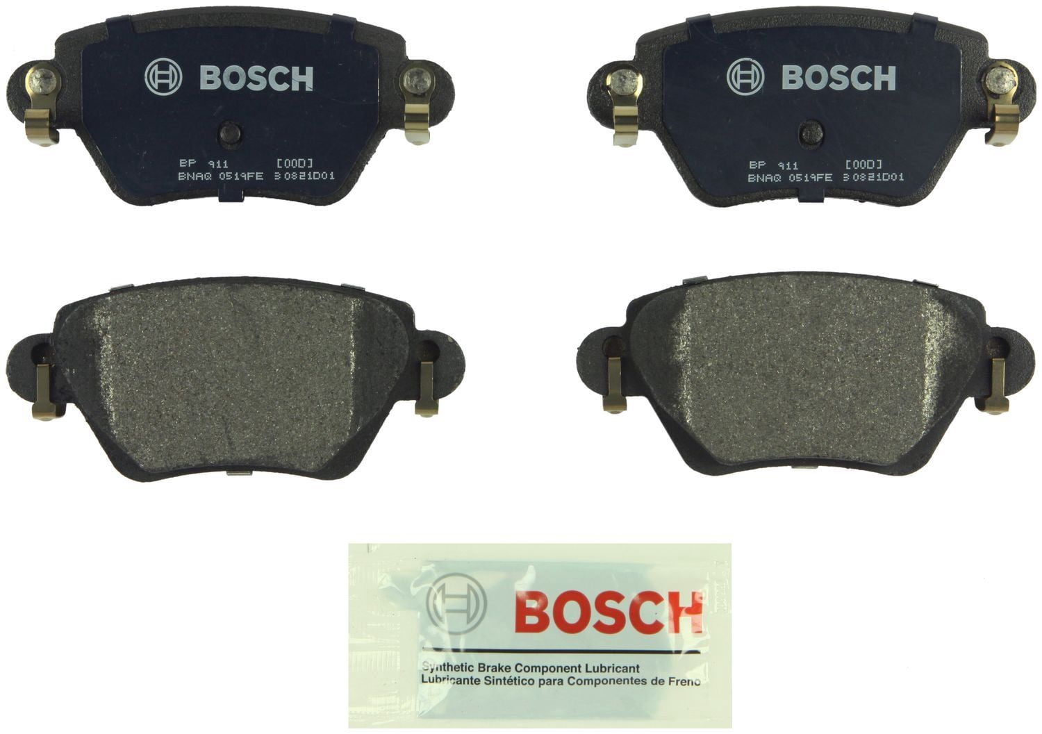Bosch QuietCast Premium Brake Pad Set, w/ Shims