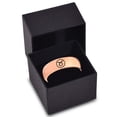 thumbnail image 3 of Tungsten Horoscope Taurus Band Ring 7mm Men Women Comfort Fit 18k Rose Gold Dome Polished, 3 of 4