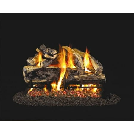 - Standard Charred Rugged Split Oak Gas Logs - 24 Inch