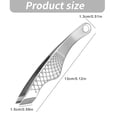 thumbnail image 3 of Stainless Steel Tweezers For Hair Removal And Kitchen Tasks With Slanted Tip And Fish Scale Grip 42g Strong Construction, 3 of 9