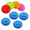 thumbnail image 1 of unbranded 8Ud De Silicona Para Bebida Colores Variados Para Distinguir Vasos En Reuniones Familiares, 1 of 8