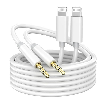 Lighting 3.5mm to 3.5mm Aux Cable, 2-Pack
