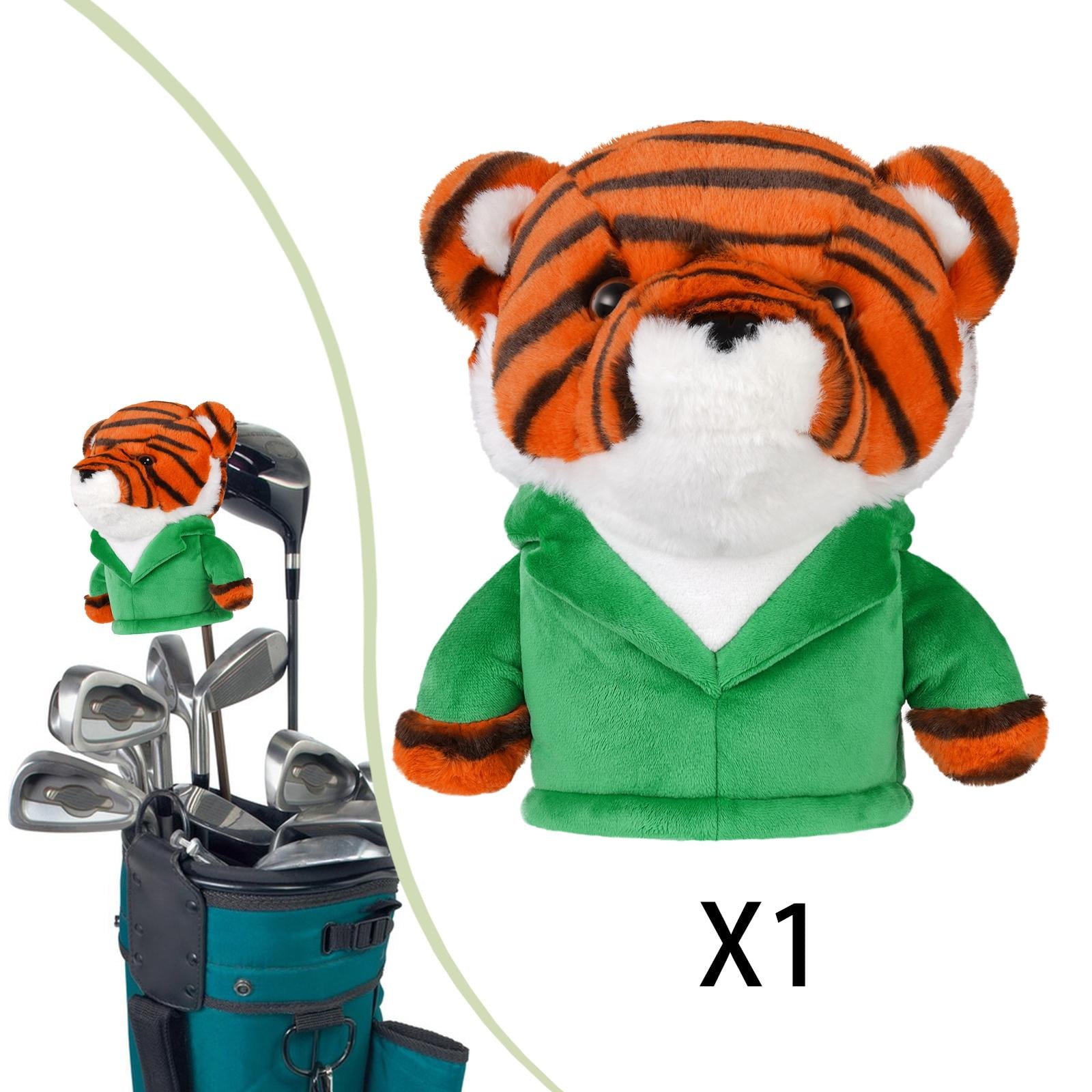 funtasica Tiger Driver Head Cover Golf Club Head Cover Cute Anti Scratch Universal Protection Sleeve Funny Golf Headcover Present