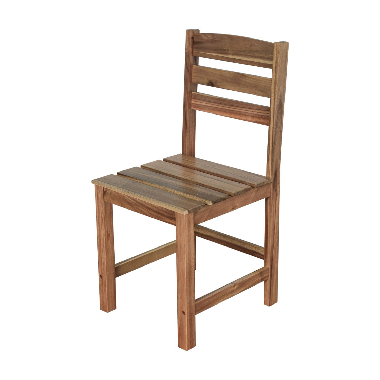 Harper & Bright Designs 6 Piece Acacia Wood Outdoor Patio Dining Set, Natural Wood