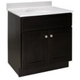 thumbnail image 2 of Design House Brookings Vanity in Espresso with Solid White Cultured Marble Top, Fully Assembled, 31-inch, 2 of 18