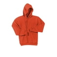 thumbnail image 2 of Port & Company Mens Tall Ultimate Hooded Sweatshirt, Orange, Large Tall, 2 of 3